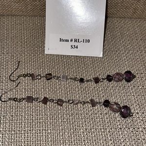 Unique Vintage Beaded Earrings #RL 110 Handmade by Violette Grace